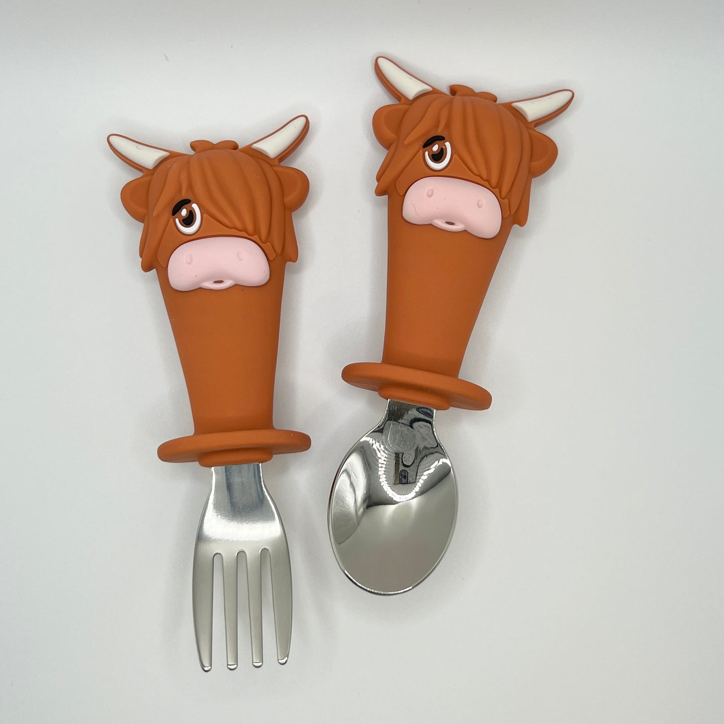 Hamish Silicone Handle Silverware Set
